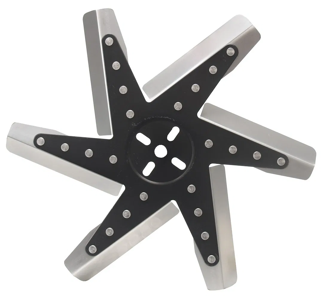 19115 – DERALE Cooling Fan, Flex Fan 15-1/4 Inch Diameter x 1-1/8 Inch Depth 6 Blade Standard Rotation Stainless Stee...